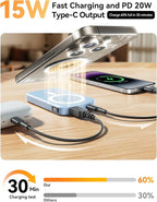 Magnetic Portable Charger, 10000mAh Wireless Power Bank - Image 4