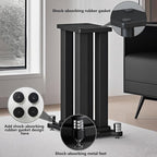 A Pair of Speaker Stands, Bookshelf Speaker Stand Steel Frame Support - Image 4