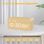MOSITO Digital Wooden Alarm Clock - Image 2