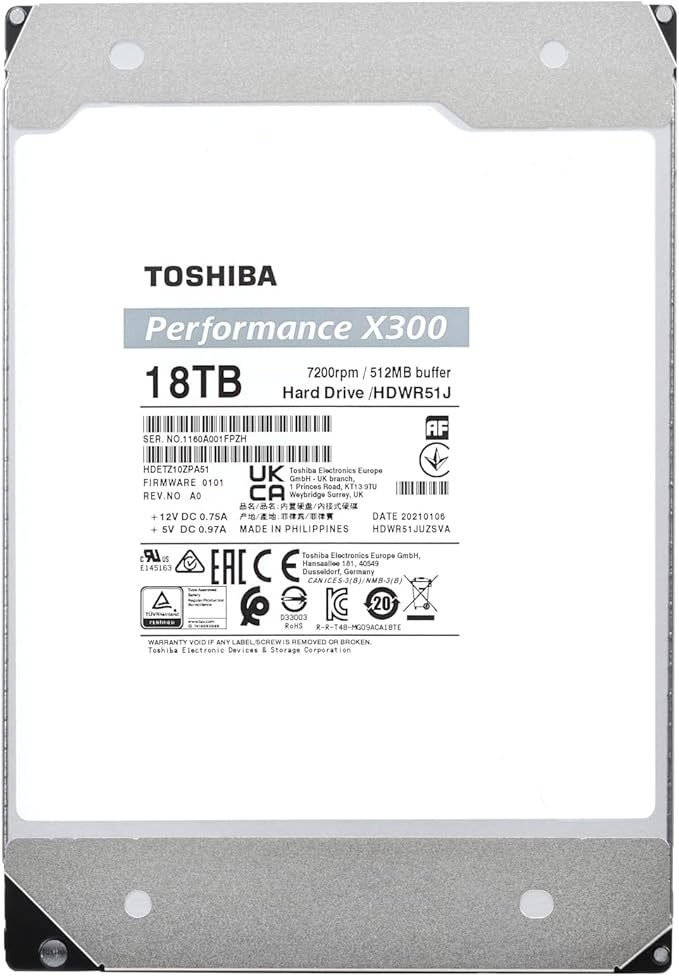Toshiba X300 18TB Performance & Gaming 3.5-Inch Internal Hard Drive - Image 5