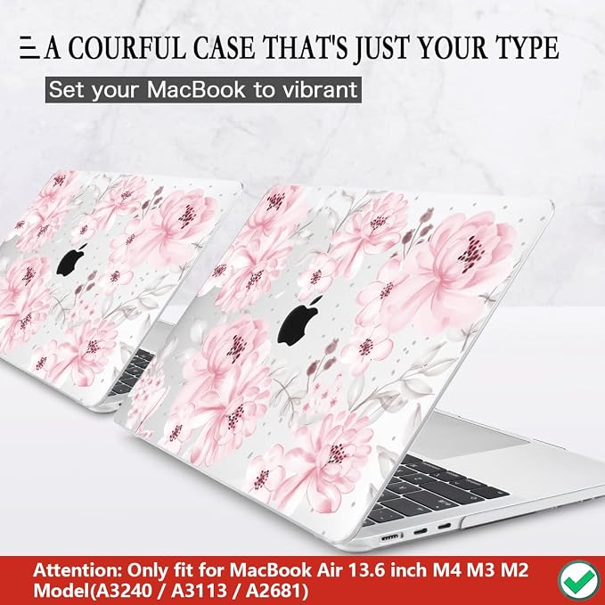 CISSOOK Compatible with MacBook Air 13.6 inch Case M4 M3 M2 Chip 2025 2024 2023 - Image 3