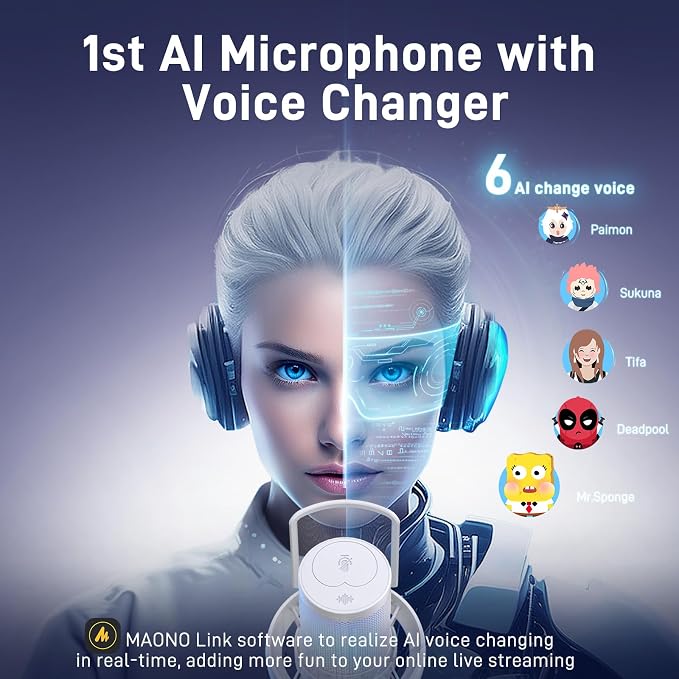 MAONO Wireless Microphone for PC, Gaming Streaming USB Mic - Image 3