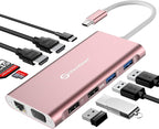 Docking Station, UtechSmart Docking Station Dual Monitor Triple Display USB C by UtechSmart