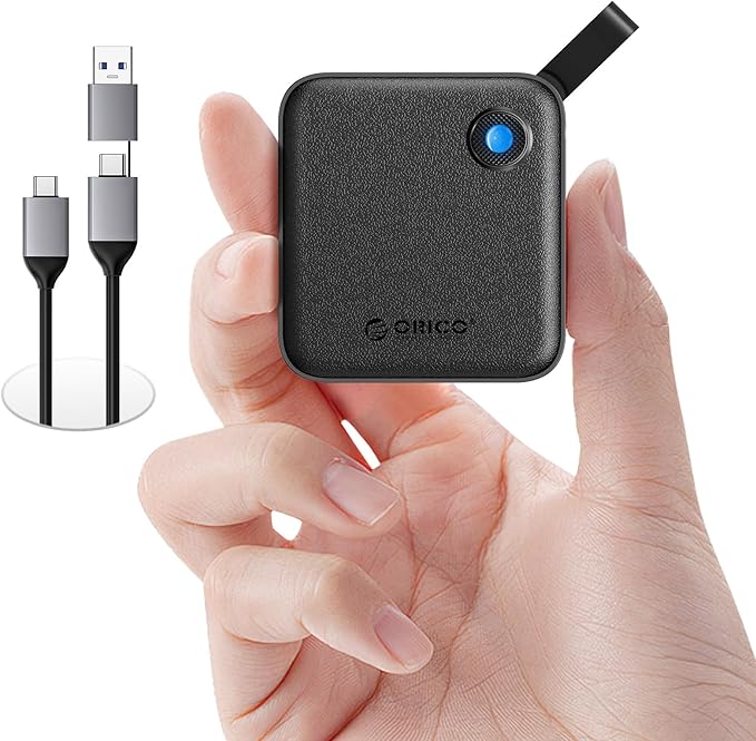 ORICO Portable SSD 512 GB with 2 in 1 USB C Cable, External Solid State Drives by PioneerDataSolutionPowerYourFuture
