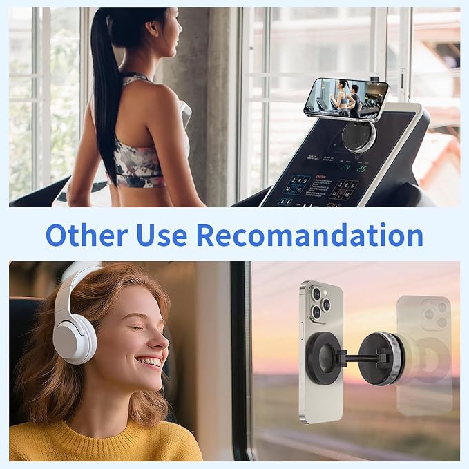 Vacuum Suction Magnetic Phone Holder, 2025 Upgraded Foldable Retractable - Image 7