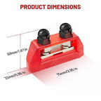 RED WOLF 2PCS 5/16" M8 Dual Stud Bus Bar 12-48V Power Distribution Block Holder - Image 8