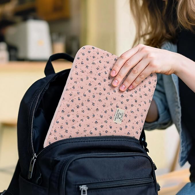 Puffy Laptop Sleeve 13-15.6 Inch Cute Quilted Laptop Protective Case Padded - Image 5