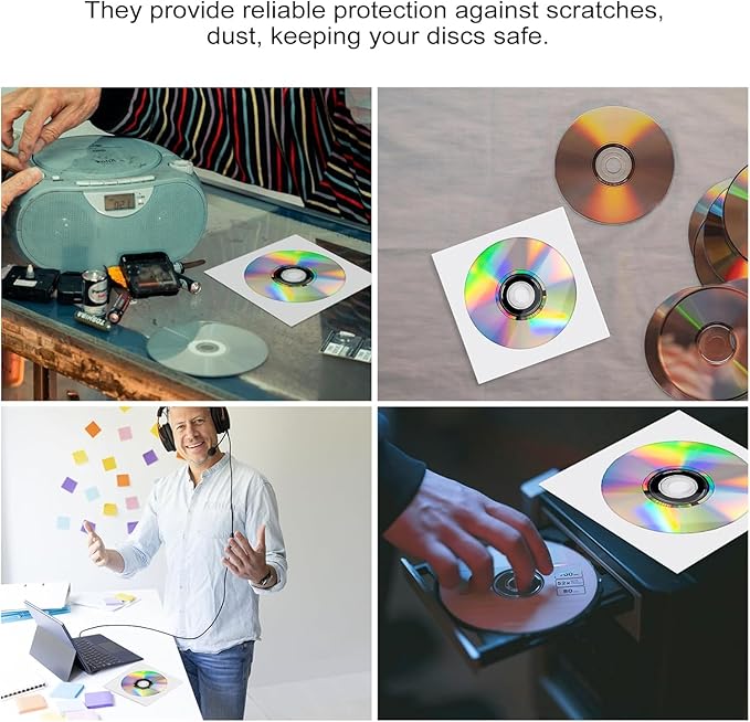 200 Pcs CD DVD Sleeves - Image 7