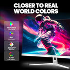 CRUA 27" Curved Gaming Monitor, FHD 1920x1080P, 165Hz/200Hz Computer Monitor - Image 4
