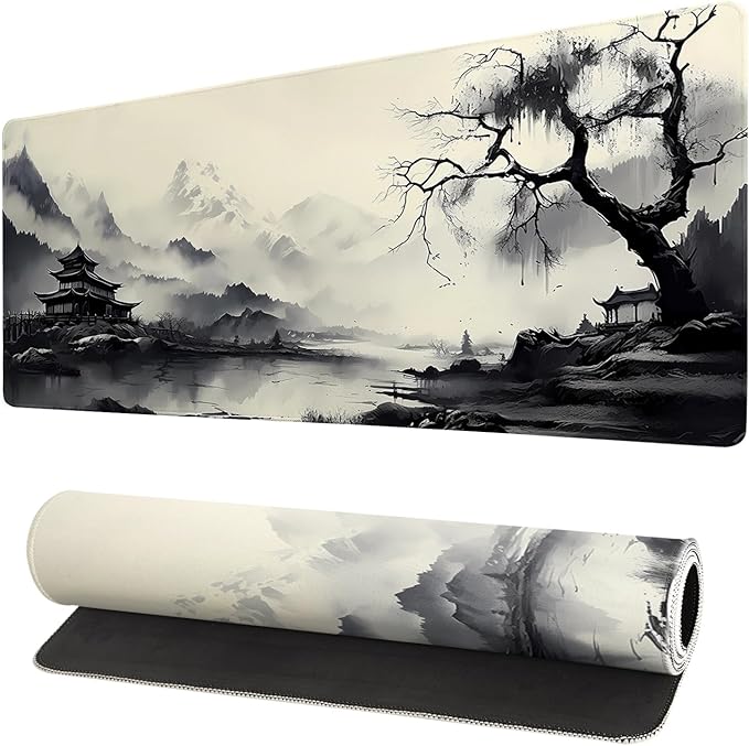 Gaming Mouse Pad Desk Pad, Extended Big Mouse Pad, 31.5x11.8 Inch Long Computer by Brecoy