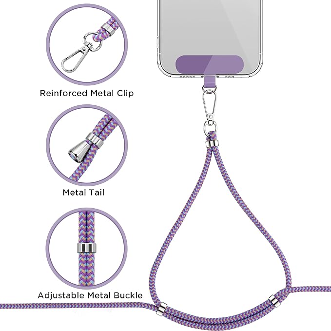 CACOE Cell Phone Lanyard Universal Crossbody Multifuctional Lanyard Compatible - Image 5