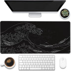 Desk Mat, Extended Big Computer Keyboard Mouse Pad by Eflxamz