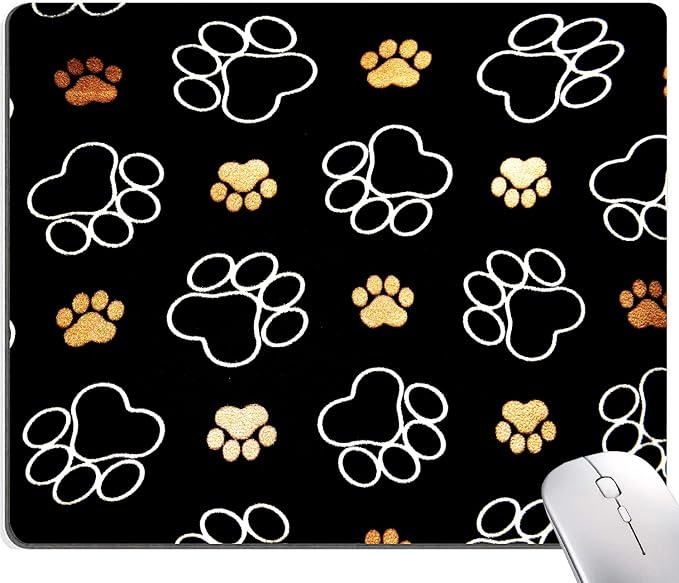 Hokafenle Mouse Pad, Cute Dog Paw Mouse Pad Design, Mouse Mat Square Waterproof by Hokafenle
