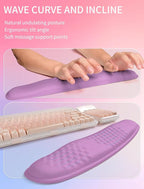 Hokafenle 2in1 Combination, Wave Keyboard Wrist Rest and Ergonomic Curvature - Image 2