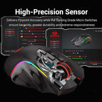 Redragon M602 Griffin RGB Gaming Mouse, RGB Spectrum Backlit Ergonomic Mouse - Image 5