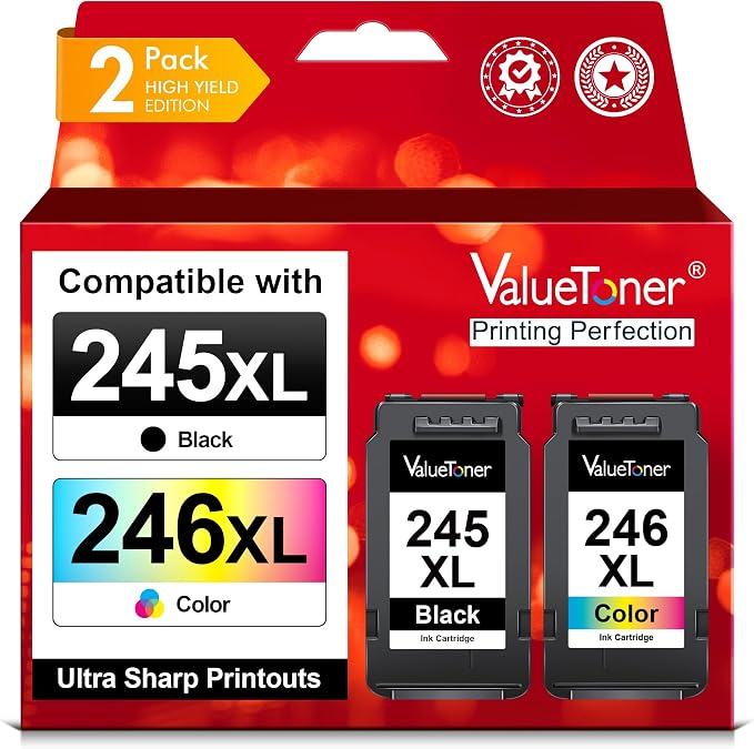 Valuetoner 245XL Ink Cartridge Replacement by Valuetoner