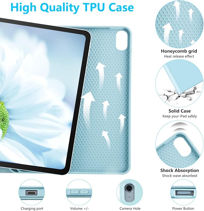 Keyboard Case for iPad Air 11-inch M2 2024/ Air 5th/ 4th Generation- Detachable - Image 7
