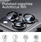 MAGIC JOHN for iPhone 16 Pro Max/16 Pro Camera Lens Protector 9H Aerospace - Image 5