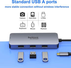 USB C to Dual HDMI Adapter, 7 in 1 USB C Docking Station to Dual HDMI - Image 5