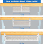 No Drilling Under Desk Cable Management, Metal Cable Management Tray Under Desk - Image 4