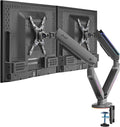 AVLT Dual 27”-43” RGB Gaming Monitor Arm Desk Mount Built-in 20 Lighting Modes by AVLT-USA