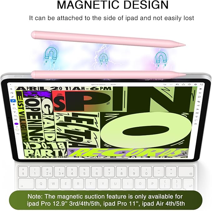 Pen for iPad 2018-2025, HATOKU 15 Mins Fast Charging Pencil 1st Gen - Image 3
