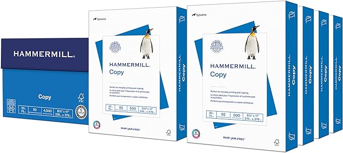 Hammermill Printer Paper, 20 Lb Copy Paper, 8.5 x 11 by Hammermill