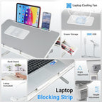 Laptop Lap Desk with Cooling Fan - Image 3