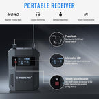 Phenyx Pro UHF Mono Dual Wireless in-Ear Monitor System, Metal Wireless IEM - Image 3