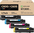 VersaLink C600 C605 Toner Cartridge 4-Pack Extra High Capacity Replacement by KingKJInkToner