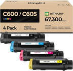 VersaLink C600 C605 Toner Cartridge 4-Pack Extra High Capacity Replacement by KingKJInkToner
