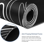 Large Gaming Mouse Pad with Stitched Edges, Durable Non-Slip Natural Rubber Base - Image 2