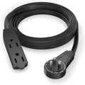 Maximm Cable 8 Ft 360° Rotating Flat Plug Extension Cord, 16/3 AWG Multi 3 by MaximmCable