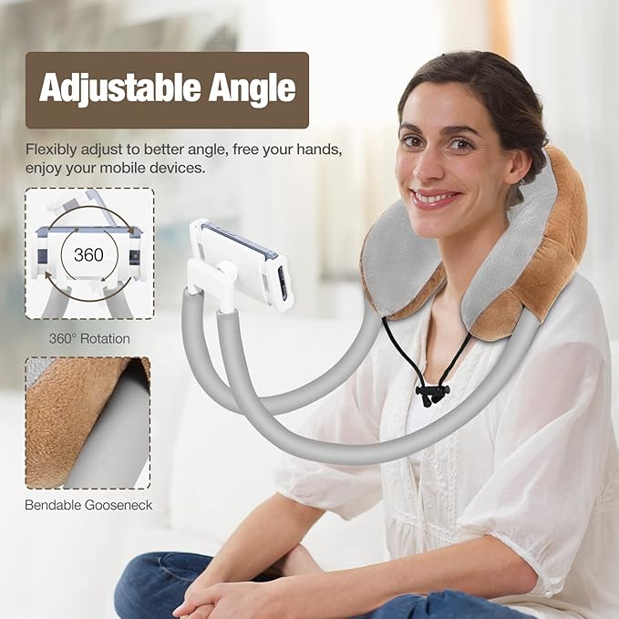 MoKo Neck Phone Holder, Lazy Gooseneck Phone Pillow Holder Bracket, 360° Rotate - Image 3