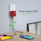 Nekmit USB C Charger, Thin Flat 52W 4-Port Fast Wall Charger - Image 2