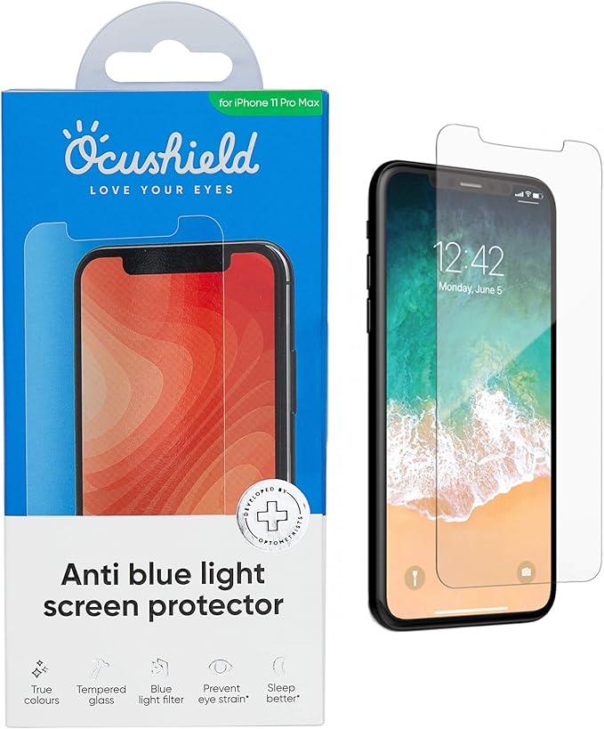 Ocushield Anti Blue Light Tempered Glass Screen Protector by Ocushield-BlueLightFilteringScreenProtectorGlasses