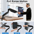 MOUNTUP Monitor Arm Desk Mount, Fully Adjustable, Computer Monitor Stand - Image 3
