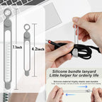 Nearockle Silicone Cable Ties Cord Organizer - Image 2