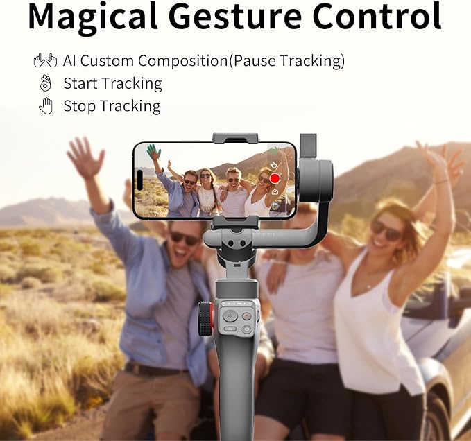 TOALLIN Gimbal Stabilizer for Smartphone, 3-Axis Phone Gimbal - Image 3