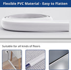 Floor Cord Cover 4ft, Cord Hider Floor White, Floor Cable Management Prevent - Image 3
