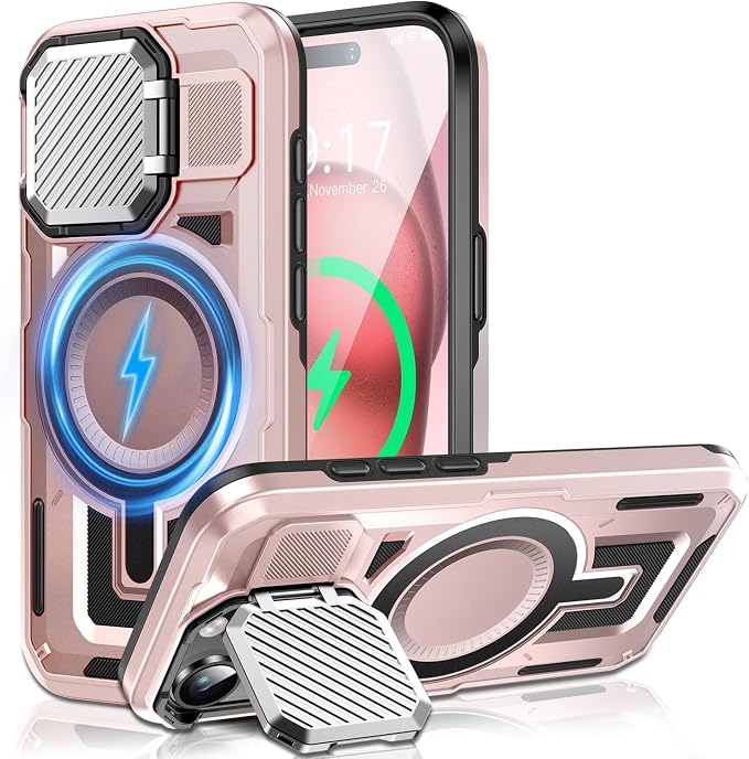 Camera Stand Case for iPhone 15 Plus, 2024 Version Military Grade Protective by Unknown