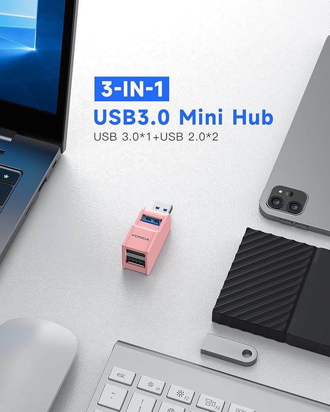 3 Ports USB 3.0 Adapter, USB Hub - Image 2