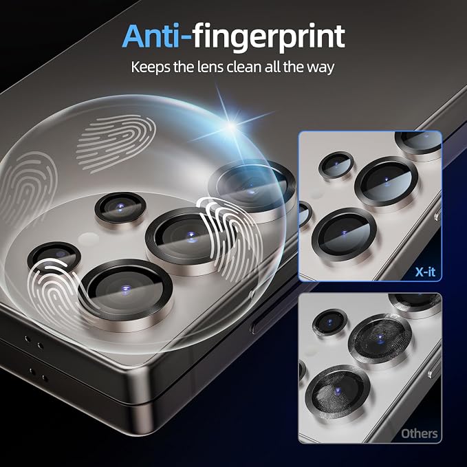 X-it Camera Lens Protector for Samsung S25 Ultra, 9H Tempered Glass, - Image 6