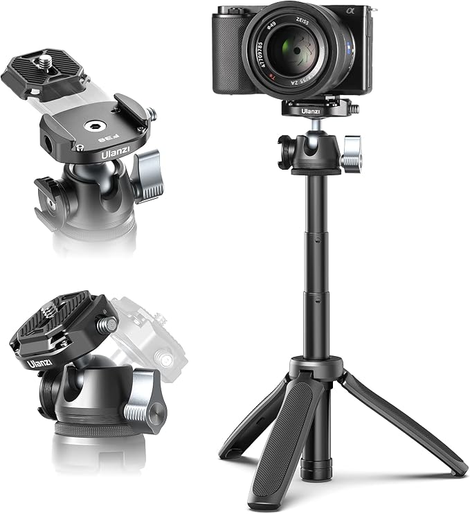 ULANZI Camera Tripod, MT-46 Aluminum Alloy Phone Tripod by ulanzi