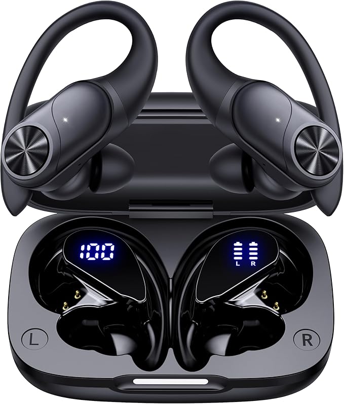 PocBuds Bluetooth Headphones Wireless Earbuds 80hrs Playtime Wireless Charging by PocBuds