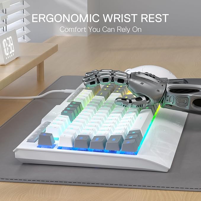 Redragon K525 RGB Backlit 104 Keys Wired Membrane Gaming Keyboard w/ 5 - Image 5