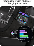 Retractable Car Charger USB C, 145W Type C Car Charger Fast Charging - Image 6
