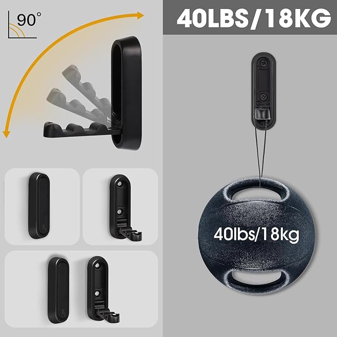 4PCS Gold Foldable Wall Hooks, Metal Folding Hooks Wall Mount, Easy Installation - Image 7