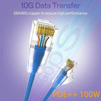 Cat6a Patch Cables 1ft Slim, Cat6 Ethernet Patch Cable Pure Copper, Flexible - Image 2