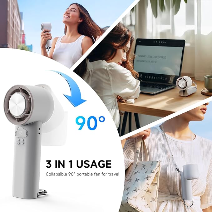 Portable Cooler Handheld Fan, 15000RPM 24H Max Cooling Time Highly Speed Hand - Image 6